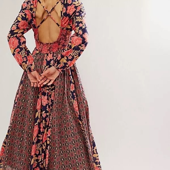Free People A New Way Maxi Dress Size L - Picture 4 of 9